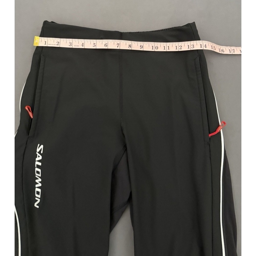 Salomón Technical Pants Womens Small Black Clima Wind Full Zipper Sides Stretch - Picture 3 of 16